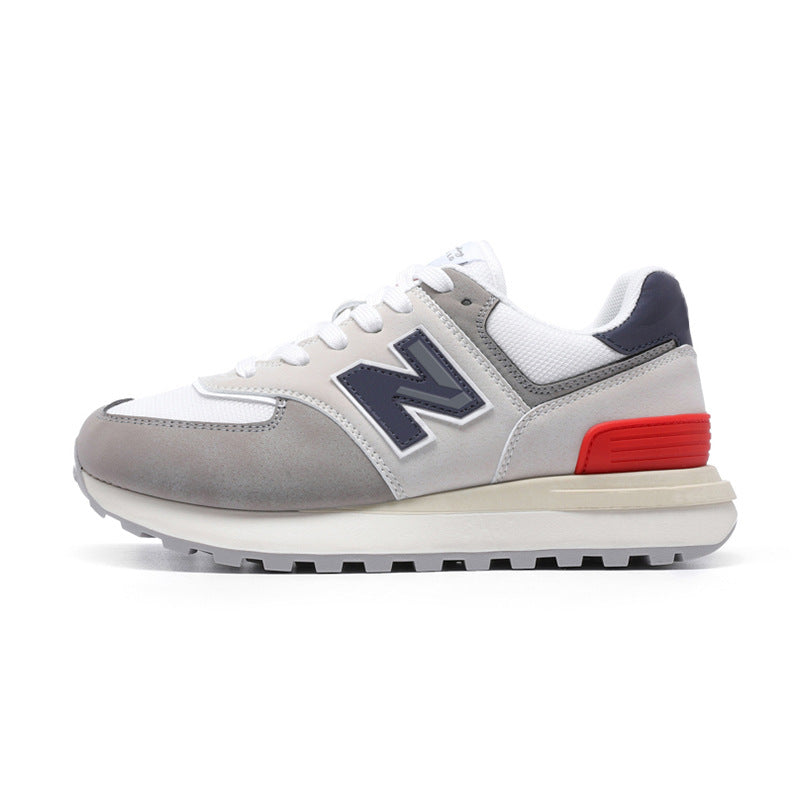 Spring and Autumn New Balance Cool Run Classic N-Word Height Increase 574 Sports Shoes Outdoor Leisure Versatile Couple Style Sports Shoes Women