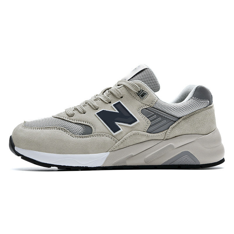 Spring and Autumn New Balance Cool Run Leather NB580 Classic Casual Sports Shoes Men's Thick soled N-shaped Shoes Couple Running Shoes
