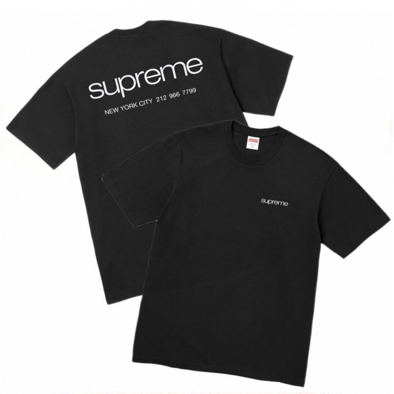 Supreme Back Shoulder Logo T-Shirt - Black