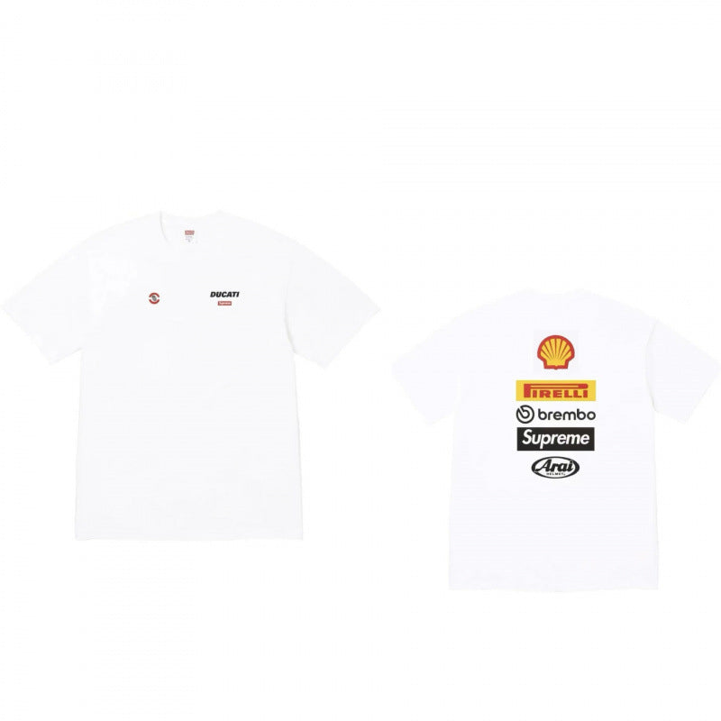 Supreme Racing Patch Pocket T-Shirt - White