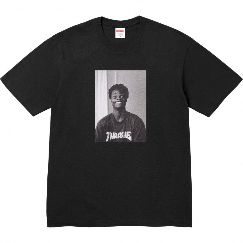 Supreme Black & White Photo Print T-Shirt - Black