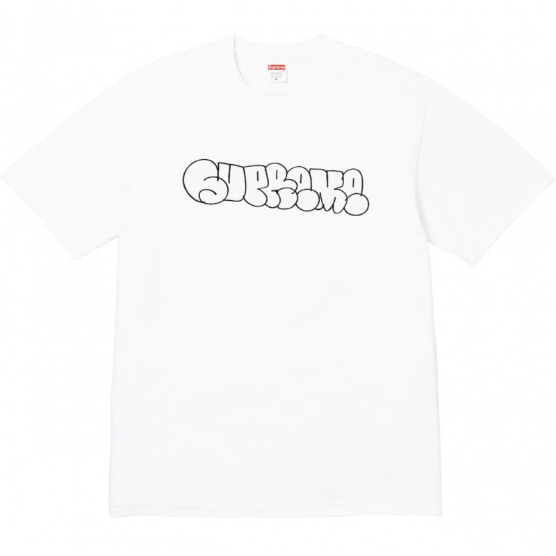 Supreme Oval Bubble Logo T-Shirt - White