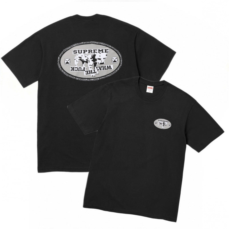 Supreme Oval Badge Graphic T-Shirt - Black
