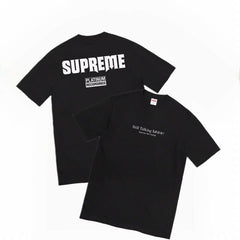 Supreme Dual Front/Back Graphic T-Shirt - Black