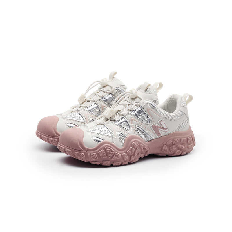 Spring and Autumn New Balance Cool Run Sports Trendy Shoes 2025 New Breathable and Versatile Student Ugly Cute Shoes Height Increasing Casual Shoes for Men
