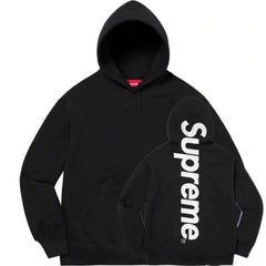 Supreme Vertical Logo Pullover Hoodie — Black