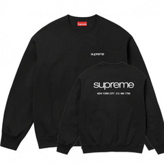 Supreme Back Logo Crewneck – Black