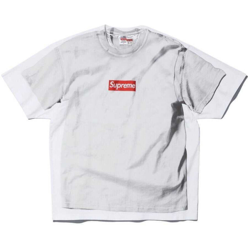 Supreme Red Box Logo Heavyweight T-Shirt - Grey
