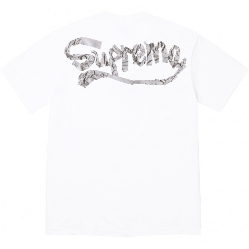 Supreme Cursive Script Front Graphic T-Shirt - White