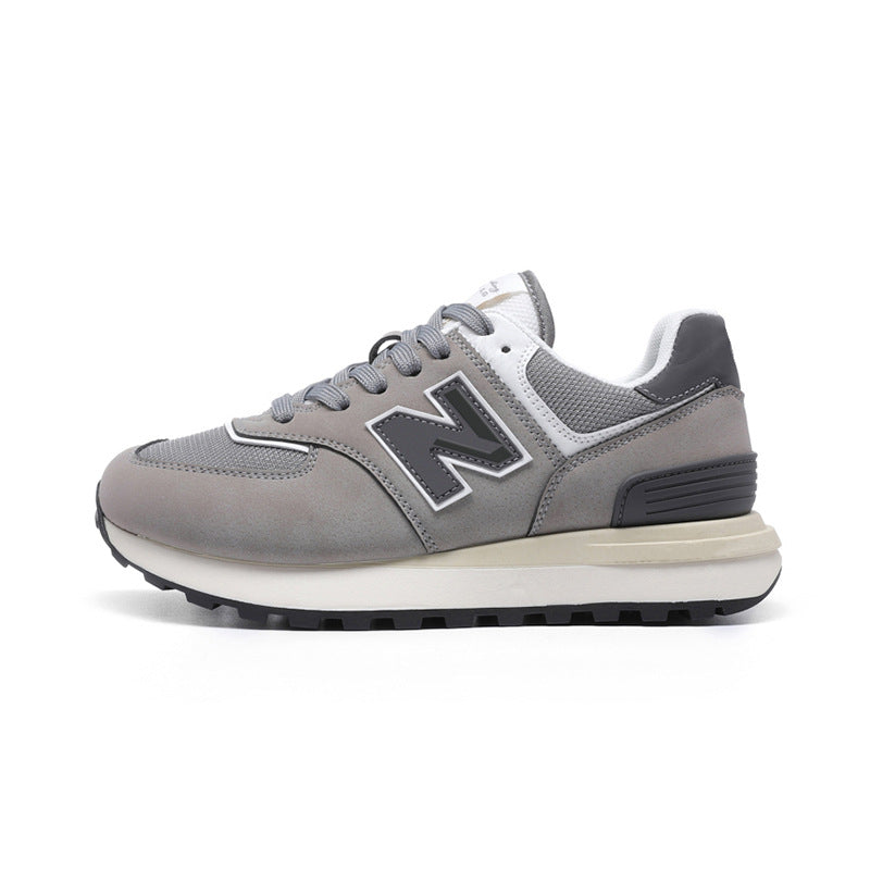 Spring and Autumn New Balance Cool Run Classic N-Word Height Increase 574 Sports Shoes Outdoor Leisure Versatile Couple Style Sports Shoes Women