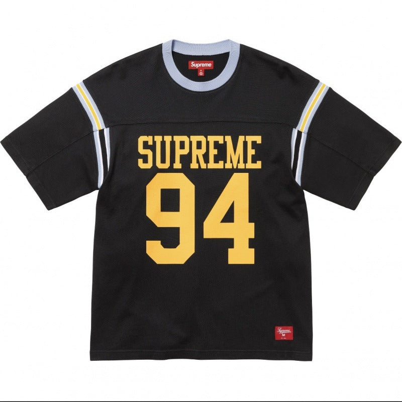 Supreme 94 Ringer T-Shirt - Black/Yellow