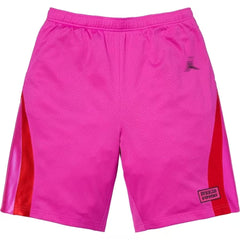 Supreme Side Stripe Logo Track Shorts - Magenta