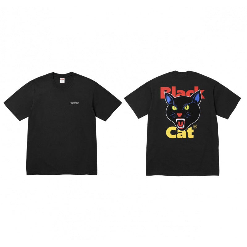 Supreme Black Cat Back Graphic T-Shirt - Black