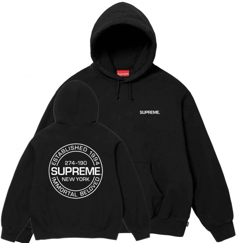 Supreme Circle Logo Zip-Up Hoodie