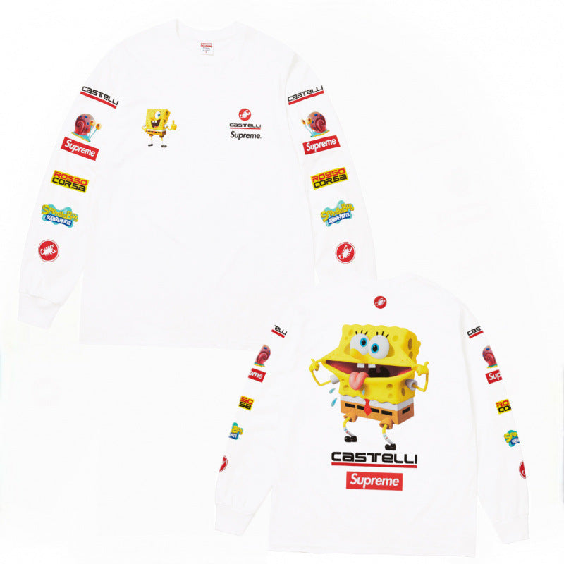 Supreme x SpongeBob SquarePants x Castelli Racing L/S Tee – White