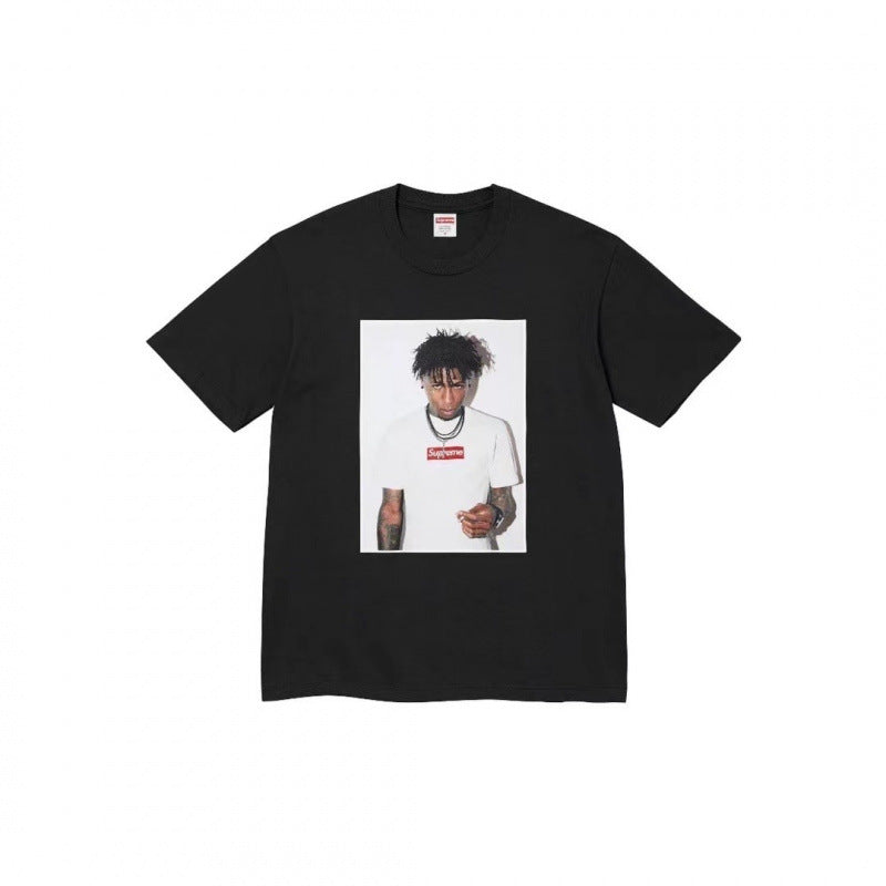 Supreme Artist Portrait Graphic T-Shirt - Black