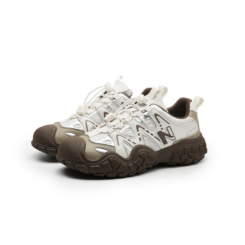 Spring and Autumn New Balance Cool Run Sports Trendy Shoes 2025 New Breathable and Versatile Student Ugly Cute Shoes Height Increasing Casual Shoes for Men