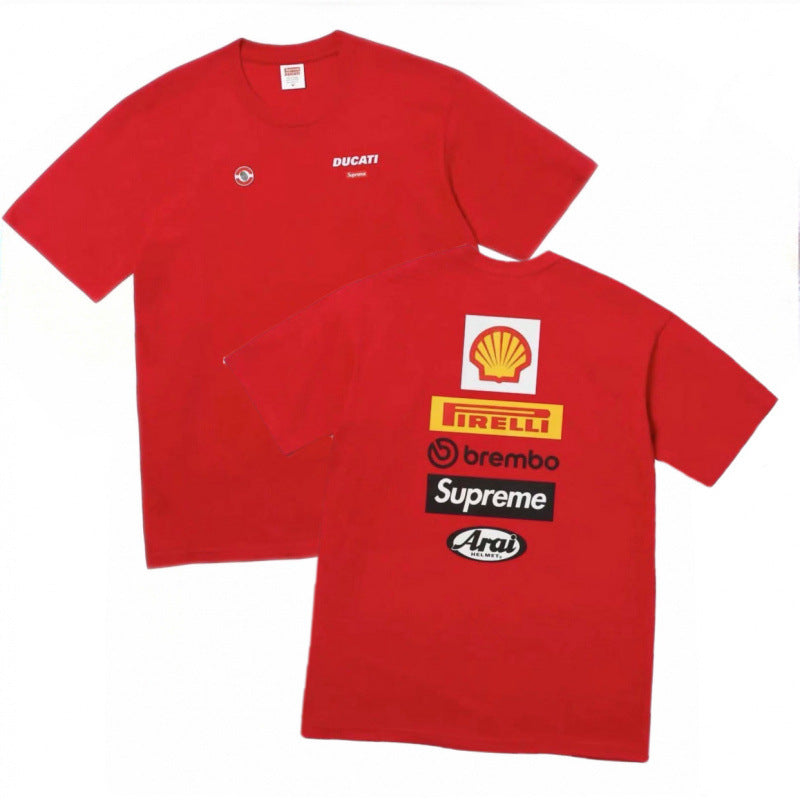 Supreme Racing Patch Pocket T-Shirt - Red