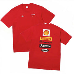 Supreme Racing Patch Pocket T-Shirt - Red