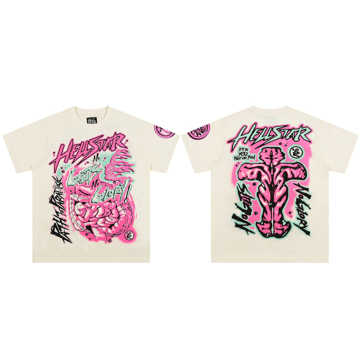 Hellstar Studios No Guts No Glory Tee Cream