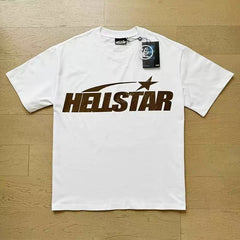 Hellstar Classic Logo Gel Tee Cream/Brown