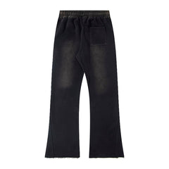 Hellstar Fleece Washed Graphic Sweatpants (Black)