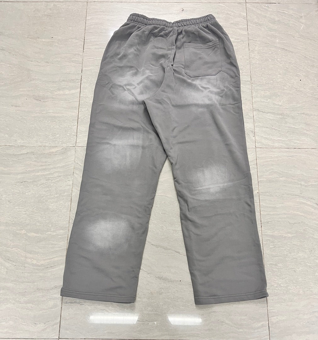HELLSTAR Pink Flame Graphic Vintage Wash Sweatpants