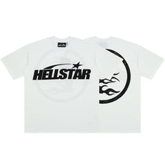 Hellstar Studios Large Logo Graphic Oversized Cotton T-Shirt - White