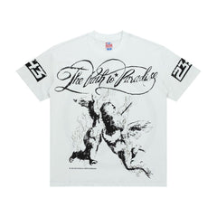 Hellstar Path to Paradise Graphic Oversized T-Shirt - Streetwear Washed Black