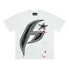 Hellstar Splatter Star Big H Graphic Oversized T-Shirt