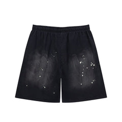 Hellstar Paint Splatter Gradient Drawstring Shorts