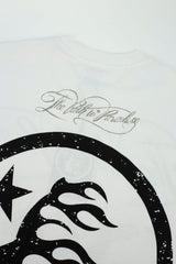 Hellstar Path to Paradise Graphic Oversized T-Shirt - Streetwear Washed Black