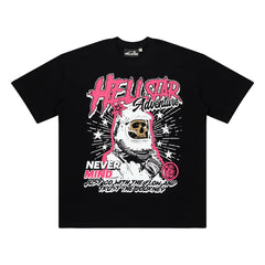 Hellstar Studios Globe Graphic Oversized T-Shirt - Black