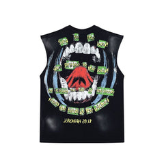 Hellstar Vintage Washed Praying Hands Graphic Tank Top