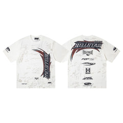 Hellstar Direct-to-Garment Graphic T-Shirt (White)