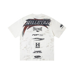 Hellstar Direct-to-Garment Graphic T-Shirt (White)