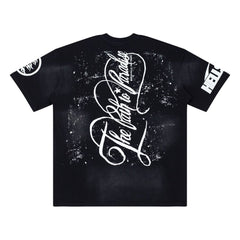 Hellstar Studios Sounds Graphic Oversized Cotton T-Shirt - Black